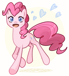 Size: 494x540 | Tagged: safe, artist:nightmare fuel, derpibooru exclusive, imported from derpibooru, pinkie pie, pony, female, heart, smiling, solo