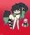 Size: 773x891 | Tagged: safe, artist:depressedtamashii, imported from derpibooru, oc, oc only, oc:depressedtamashii, pony, border, choker, clothes, female, freckles, jewelry, necklace, perching, ponytail, simple background, socks, solo, stockings, striped socks, thigh highs