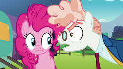 Size: 1280x720 | Tagged: safe, imported from derpibooru, screencap, pinkie pie, svengallop, the mane attraction, bully, bullying, glare