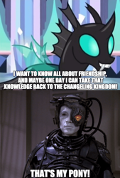 Size: 800x1183 | Tagged: safe, edit, edited screencap, imported from derpibooru, screencap, thorax, changeling, the times they are a changeling, borg, caption, comparison, hugh, star trek, three of five