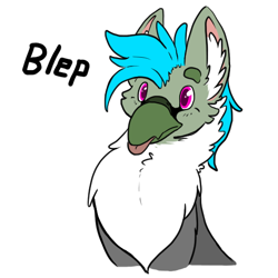 Size: 512x512 | Tagged: safe, artist:wishwasher, imported from derpibooru, oc, oc only, oc:fluffy (the griffon), griffon, :p, cheek fluff, chest fluff, ear fluff, silly, simple background, solo, tongue out, transparent background