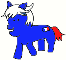 Size: 386x352 | Tagged: safe, artist:s61751, imported from derpibooru, pony, cars (pixar), french, french flag, looking at you, male, ponified, raoul caroule, smiling