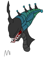 Size: 600x800 | Tagged: safe, artist:frannis, imported from derpibooru, changeling, xenomorph, alien (franchise), crossover, solo