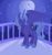 Size: 1155x1224 | Tagged: safe, artist:lionsca, imported from derpibooru, princess luna, pony, dusk, female, magic, missing accessory, moon, raising the moon, s1 luna, solo, stars, younger