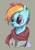 Size: 2393x3400 | Tagged: safe, artist:silverhopexiii, imported from derpibooru, rainbow dash, pegasus, pony, alternate universe, armor, bust, clothes, female, mare, scar, scarf, solo