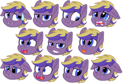 Size: 970x668 | Tagged: safe, artist:breioom, imported from derpibooru, oc, oc only, oc:tozuma, bat pony, pony, :p, bat pony oc, blushing, bored, crying, cute, cute little fangs, digital art, disappointed, emotes, fangs, floppy ears, grin, male, nervous, sad, scrunchy face, silly, simple background, smiling, solo, stallion, starry eyes, surprised, sweat, sweatdrop, tired, tongue out, transparent background, wingding eyes, ych result