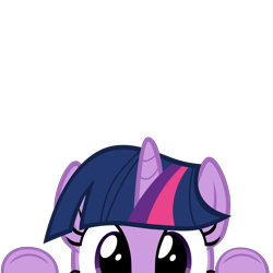 Size: 10000x10000 | Tagged: safe, artist:mrkat7214, imported from derpibooru, part of a set, twilight sparkle, pony, absurd resolution, cute, female, peeking, simple background, solo, soon, transparent background, twiabetes, vector