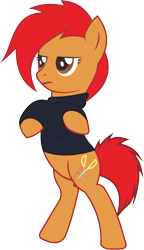 Size: 2856x4960 | Tagged: safe, artist:alphatea, artist:cakonde, imported from derpibooru, oc, oc only, oc:needle thread, earth pony, pony, 2019 community collab, derpibooru community collaboration, bipedal, bottomless, clothes, crossed hooves, female, mare, partial nudity, simple background, solo, standing, sweater, transparent background