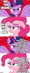 Size: 500x1228 | Tagged: safe, edit, edited screencap, editor:lord you know who, imported from derpibooru, screencap, pinkie pie, twilight sparkle, alicorn, earth pony, ghost, pony, winterchilla, comic:the epilogue, best gift ever, the great escape room, the hearth's warming club, twilight's kingdom, atop the fourth wall, avengers: endgame, bendy and the ink machine, christmas, comic, escape room, fanfic art, food, hearth's warming, holiday, infinity gauntlet, ink, linkara, pudding, screencap comic, spoilers for another series, thanos, twilight sparkle (alicorn), winterzilla