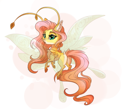 Size: 2123x1900 | Tagged: safe, artist:marbola, imported from derpibooru, fluttershy, breezie, breeziefied, cute, female, flutterbreez, looking back, pale belly, shyabetes, solo, species swap