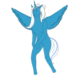 Size: 894x894 | Tagged: dead source, safe, artist:mashedpotatoesisgod, imported from derpibooru, oc, oc only, oc:fleurbelle, alicorn, anthro, simple background, spread wings, white background, wings