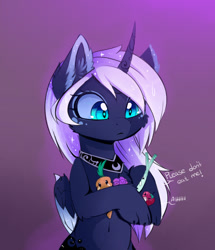 Size: 1600x1860 | Tagged: safe, artist:magnaluna, imported from derpibooru, princess luna, alicorn, cat, cat pony, original species, pony, belly button, bipedal, cat paws, confused, female, fruit, mare, paws, solo, three quarter view, vegetables, wing claws