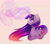 Size: 2400x2115 | Tagged: safe, artist:magnaluna, imported from derpibooru, twilight sparkle, alicorn, pony, bubble, colored wings, cutie mark, ethereal mane, female, horn ring, magic, multicolored wings, solo, twilight sparkle (alicorn)