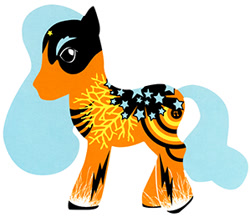Size: 299x260 | Tagged: safe, imported from derpibooru, pony, art pony, g3, pop art pony