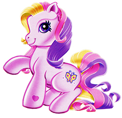 Size: 250x242 | Tagged: safe, imported from derpibooru, fluttershy (g3), earth pony, pony, cute, female, g3, g3 shyabetes, heart, picture for breezies, raised hoof, simple background, smiling, solo, white background