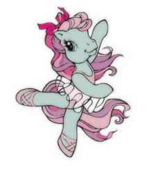 Size: 307x357 | Tagged: safe, imported from derpibooru, pony, ballerina, ballet, ballet slippers, bipedal, bow, clothes, female, g3, loop-de-la, shoes, solo, tutu