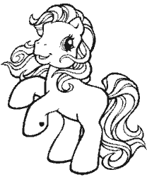 Size: 250x300 | Tagged: artist needed, safe, imported from derpibooru, beachcomber, earth pony, pony, boogie woogie, breezie dreams, g3, gif, lineart, missing cutie mark, non-animated gif, rearing