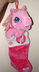 Size: 300x552 | Tagged: safe, imported from derpibooru, pinkie pie, pinkie pie (g3), clothes, female, g3.5, irl, photo, plushie, toy