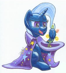 Size: 3785x4185 | Tagged: safe, artist:stewart501st, imported from derpibooru, trixie, pony, unicorn, cape, christmas, christmas lights, clothes, female, hat, holiday, mare, simple background, solo, transparent background, trixie's cape, trixie's hat