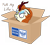 Size: 3500x3116 | Tagged: safe, artist:ramprover, imported from derpibooru, autumn blaze, kirin, pony, sounds of silence, box, evil, female, fuck my life, mail, pony in a box, russia post, russian, solo, vulgar