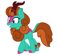 Size: 1132x1080 | Tagged: safe, artist:徐詩珮, imported from derpibooru, oc, oc:miber blaze, hybrid, my little pony: the movie, sounds of silence, magical lesbian spawn, next generation, offspring, parent:autumn blaze, parent:glitter drops, parents:glitterblaze, simple background, transparent background