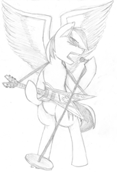 Size: 2317x3389 | Tagged: safe, artist:teabucket, imported from derpibooru, oc, oc:naarkerotics, guitar, microphone