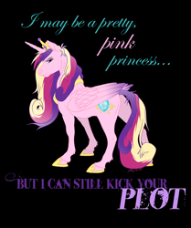 Size: 982x1177 | Tagged: safe, artist:carnivorouscaribou, imported from derpibooru, princess cadance, pony, female, poster, solo