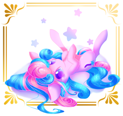 Size: 940x887 | Tagged: safe, artist:miniaru, imported from derpibooru, oc, oc only, oc:nova starburst, pony, cute, female, gift art, looking at you, mare, ocbetes, solo