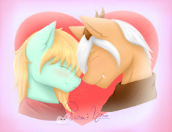 Size: 1024x787 | Tagged: safe, artist:nekoremilia1, imported from derpibooru, oc, oc only, pony, couple, request