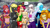 Size: 1024x576 | Tagged: safe, artist:susanzx2000, imported from derpibooru, adagio dazzle, oc, oc:matilda berserker, anthro, human, equestria girls, blizzard, blue diamond (steven universe), christmas, cromi, female, furry, gem (race), heroes of the storm, holiday, snow, snowfall, steven universe, super sonico, warcraft, world of warcraft, yvonne