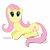 Size: 5000x5000 | Tagged: safe, artist:mfg637, imported from derpibooru, fluttershy, pony, absurd resolution, female, looking up, lying, simple background, solo, transparent background, vector, wingless