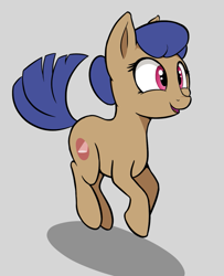 Size: 711x874 | Tagged: artist needed, safe, imported from derpibooru, oc, oc only, oc:dancer do, pony, /mlp/, 4chan, blue mane, cutie mark, happy, secret santa, slumberhooves, solo