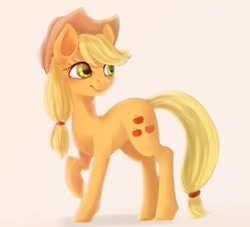 Size: 595x540 | Tagged: safe, artist:watawata_pony, imported from derpibooru, applejack, earth pony, pony, female, mare, solo