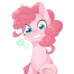 Size: 768x768 | Tagged: safe, artist:watawata_pony, imported from derpibooru, pinkie pie, earth pony, pony, cute, female, grin, mare, smiling, solo