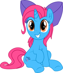 Size: 4640x5348 | Tagged: safe, artist:cyanlightning, imported from derpibooru, oc, oc only, oc:crystal melody, pony, unicorn, 2019 community collab, derpibooru community collaboration, .svg available, absurd resolution, bow, ear fluff, female, hair bow, mare, raised hoof, simple background, sitting, solo, transparent background, vector