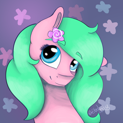 Size: 3000x3000 | Tagged: safe, artist:itssopanda, imported from derpibooru, oc, oc only, oc:party blossom, pony, bust, female, mare, portrait, solo
