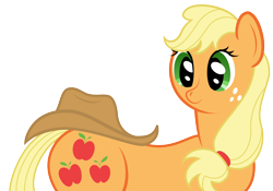 Size: 6160x4320 | Tagged: safe, artist:mfg637, imported from derpibooru, applejack, pony, absurd resolution, applejack's hat, cowboy hat, female, hat, hat on back, simple background, solo, transparent background, vector