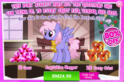 Size: 1036x683 | Tagged: safe, imported from derpibooru, best gift ever, advertisement, costs real money, female, gameloft, gem, mare, official, sale