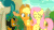 Size: 854x480 | Tagged: safe, edit, edited screencap, imported from derpibooru, screencap, applejack, autumn afternoon, fluttershy, maple brown, pumpkin smoke, rain shine, sparkling brook, earth pony, kirin, pegasus, pony, season 8, sounds of silence, spoiler:s08, animated, balloon, creepy, crossover, doctor who, female, gif, head tilt, human nature, male, mare, nervous grin, smiling, the family of blood