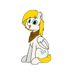 Size: 4000x4000 | Tagged: safe, artist:usattesa, imported from derpibooru, oc, oc only, oc:winter wings, pony, 2019 community collab, derpibooru community collaboration, bandana, simple background, solo, transparent background