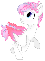 Size: 1725x2352 | Tagged: safe, artist:angelamusic13, imported from derpibooru, oc, oc only, oc:angel music, oc:angela music, pegasus, pony, male, rule 63, running, simple background, solo, stallion, transparent background, two toned wings