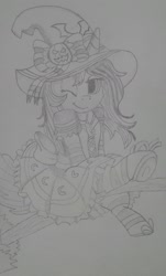 Size: 1440x2382 | Tagged: safe, imported from derpibooru, pony, clothes, costume, halloween, halloween costume, hat, witch, witch costume, witch hat