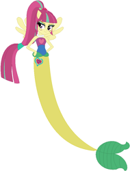 Size: 645x848 | Tagged: safe, artist:firestarartist, artist:selenaede, artist:user15432, imported from derpibooru, sour sweet, mermaid, equestria girls, base used, clothes, crystal prep shadowbolts, cutie mark on human, fins, jewelry, mermaid tail, mermaidized, necklace, pearl necklace, pegasus wings, ponied up, pony ears, solo, species swap, winged humanization, wings