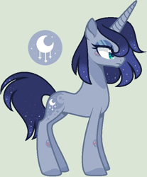 Size: 540x653 | Tagged: safe, artist:nocturnal-moonlight, imported from derpibooru, oc, oc only, oc:moona, pony, unicorn, base used, offspring, parent:king sombra, parent:princess luna, parents:lumbra, simple background, solo