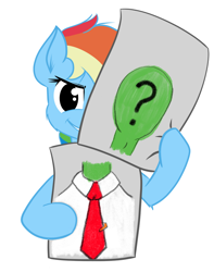 Size: 710x900 | Tagged: safe, artist:umgaris, deleted from derpibooru, imported from derpibooru, rainbow dash, oc, oc:anon, simple background, solo