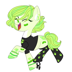 Size: 1000x1000 | Tagged: safe, artist:cute---cat, imported from derpibooru, oc, oc only, earth pony, pony, clothes, female, mare, shirt, simple background, socks, solo, transparent background