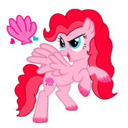 Size: 1078x1080 | Tagged: safe, artist:徐詩珮, imported from derpibooru, oc, oc:hesht cake, hippogriff, my little pony: the movie, cutie mark, magical lesbian spawn, next generation, offspring, parent:pinkie pie, parent:princess skystar, parents:skypie, rearing, simple background, transparent background