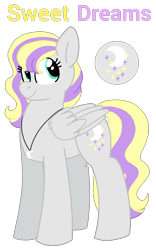 Size: 800x1280 | Tagged: safe, artist:sandwichbuns, imported from derpibooru, oc, oc only, oc:sweet dreams, pegasus, pony, female, magical lesbian spawn, mare, offspring, parent:derpy hooves, parent:princess luna, parents:lunaderp, simple background, solo, transparent background