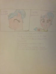 Size: 1944x2592 | Tagged: safe, artist:jaredking179, artist:jaredking779, imported from derpibooru, oc, oc only, oc:cindy northcott, oc:evelyn northcott, pony, unicorn, female, male, reference sheet, sisters, traditional art