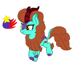 Size: 1231x1080 | Tagged: safe, artist:徐詩珮, imported from derpibooru, oc, oc:friies blaze, hybrid, kirin, sounds of silence, cutie mark, kirin hybrid, magical lesbian spawn, miber blaze's sister, next generation, offspring, parent:autumn blaze, parent:glitter drops, parents:glitterblaze, simple background, transparent background